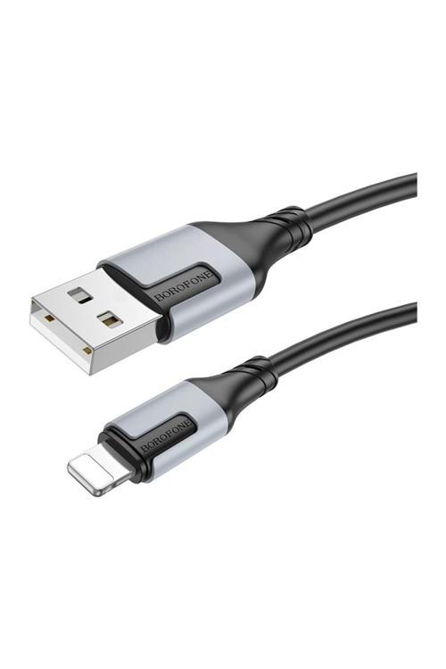 İphone Ile Uyumlu 2.4A Şarj Ve Data Kablo Usb To Lightning - 1 Metre - Bx101