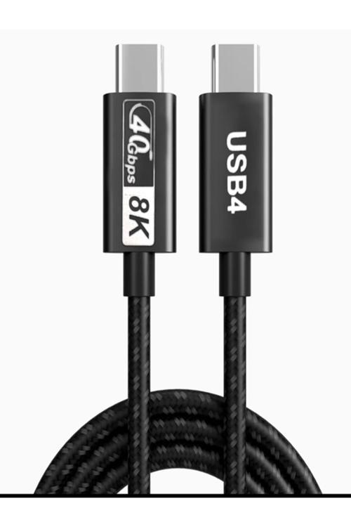 Macbook İle Uyumlu Thunderbolt 4 Kablo Usb-C'Den Usb'Ye 4.0,8K,40Gbps,Pd100W Şarj, 100 Cm