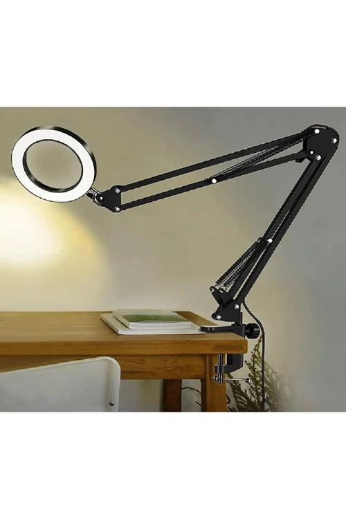 Kıskaçlı Yuvarlak Işık 6.3 İnç (16Cm) Stüdyo Işık Youtuber Twich Kick Yayıncı Işığı Nb35