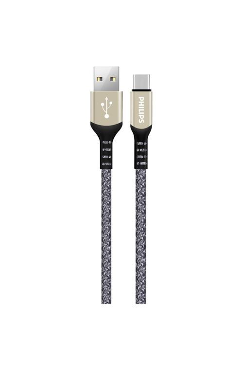 Usb-C Şarj Ve Data Kablosu, Hızlı Şarj, 3A Yüksek Akım, 1 Metre, Dayanıklı Örgü Kablo,Dlc5001A
