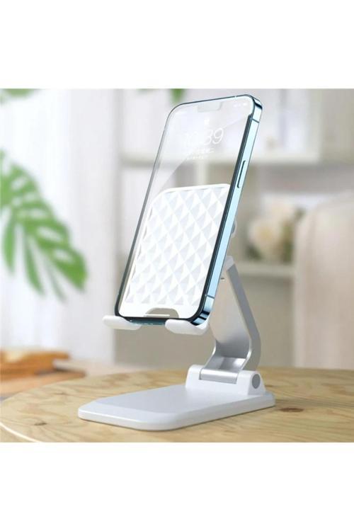 Katlanabilir Stant Business Model Abs + Silikon Materyal Tablet Akıllı Telefon Standı Q7-L