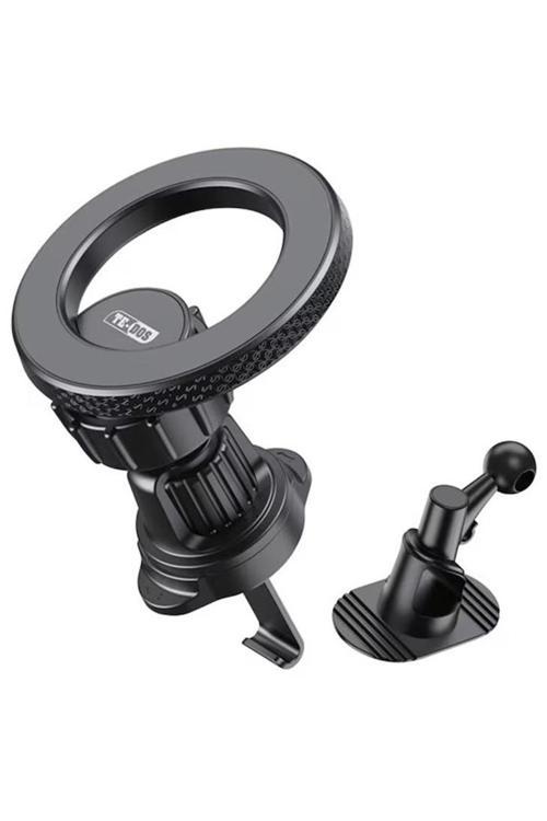 Araç İçi Manyetik Telefon Tutucu Td-H7548 - Magsafe Uyumlu, 360° Döner, Klipsli, Petek Tasarım