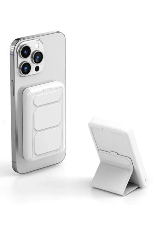 15W 10000 Mah Powerbank Magsafe Uyumlu Kablosuz Şarj Magnetic Güç Bankası Stand Olabilme Y133