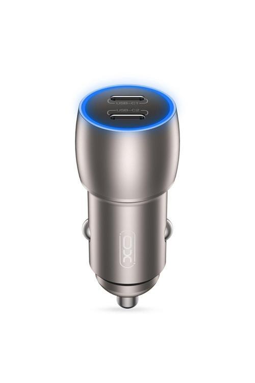 -Cc51 2In1 Araç İçi Çakmaklık 40W Hızlı Şarj Soketi Usb-C+Usb-C Port