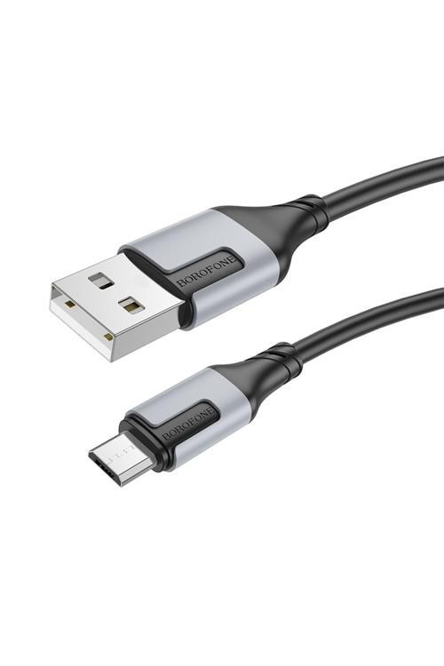 Android İle Uyumlu 2.4A Şarj Ve Data Kablo Usb To Micro Usb - 1 Metre - Bx101