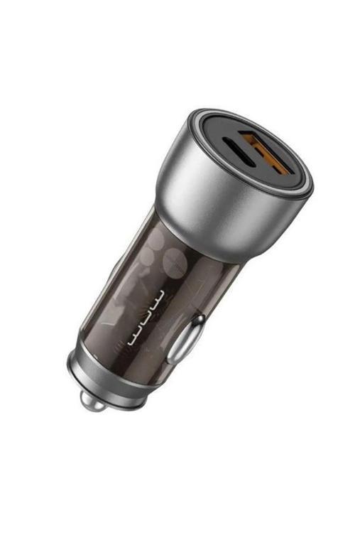 38W Hızlı Şarj Araç Çakmak Şarj Cihazı Dual Port Usb 18W + Type-C 20W Pd20W+Qc3.0 - C185