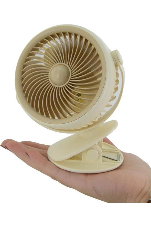 Taşınabilir Mini Usb Şarjlı Fan Kıskaçlı 3 Kademeli  Şarjlı Mini Vantilatör Soğutucu 14Cm Ys2285