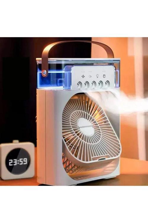 Buharlı Mini Hava Soğutucu Taşınabilir Vantilatör Portatif Fan Mobil Sulu Klima 3 Rüzgar Hızı Hr025