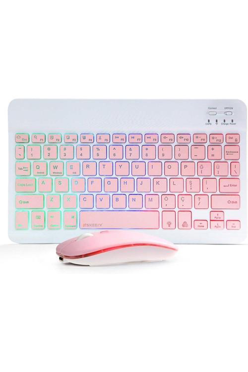 Onezero Kablosuz Rgb Klavye Ve Mouse Seti – Bluetooth, Şarjlı, 10M Bağlantı Mesafesi Zr20Km