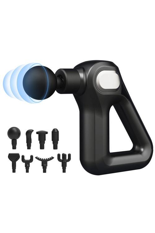 Masaj Aleti 30W Motorlu Derin Doku Kas Masaj Tabancası 8 Başlık / 12 Hız Kademesi F750