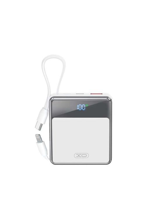 22.5W Fast Type-C Iphone Uyumlu Çift Kablolu 10000 Mah Taşınabilir Şarj Aleti Powerbank Pr224