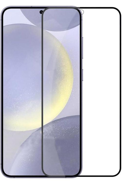 Galaxy S24 Plus İle Uyumlu 6D Anti-Statik Özellikli Siyah Kenarlı Çizilmez Temperli Ekran Koruma