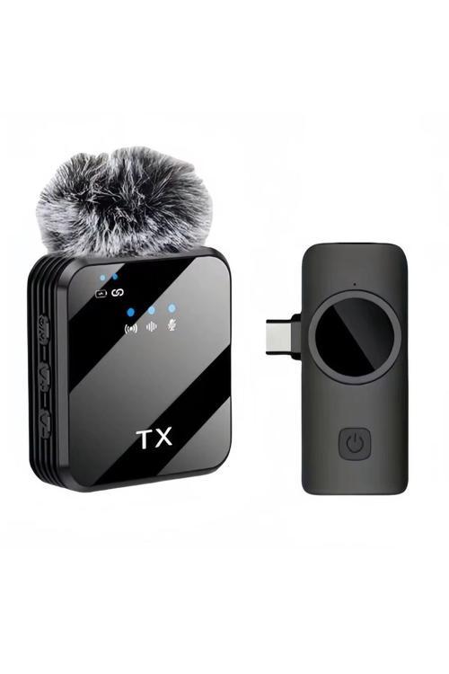 Kablosuz Yaka Mikrofonu - Yaka Tipi, İphone 16 & Type-C Uyumlu, Pc Tablet, Canlı Yayın & Kayıt 1026