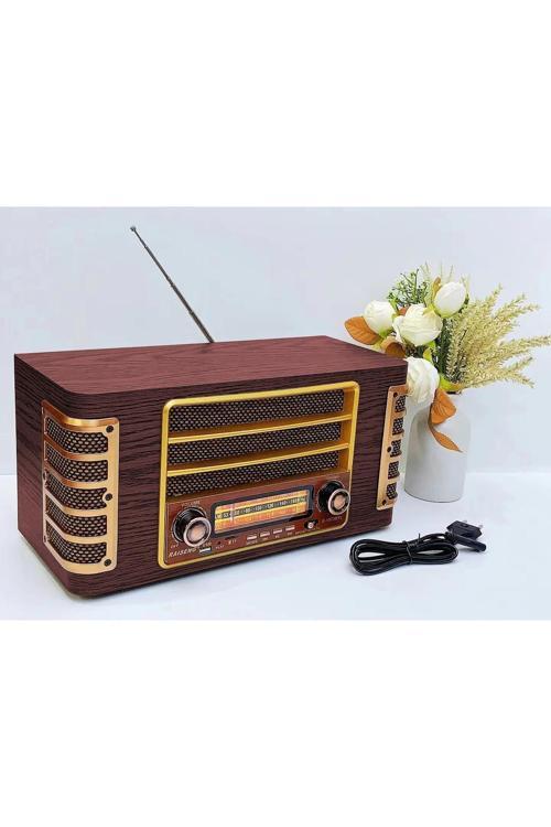 Midi Boy Retro Bluetooth Hoparlör Radyo, Usb/Tf Kart Destekli, Şarjlı Pil İle Çalışan Cz-1973