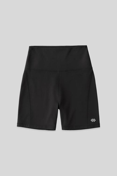 Antrasit Kemer Detaylı Yüksek Bel Slim Fit Kısa Biker Kadın Tayt - 91017