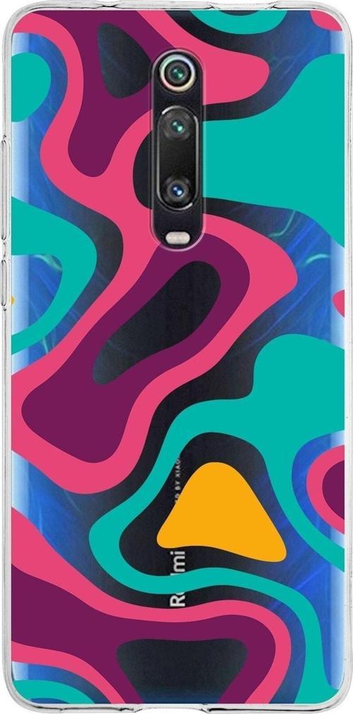 Xiaomi Redmi K20 Pro Uyumlu Kapak Renkli Desen Tasarımlı Şeffaf Silikon Kılıf