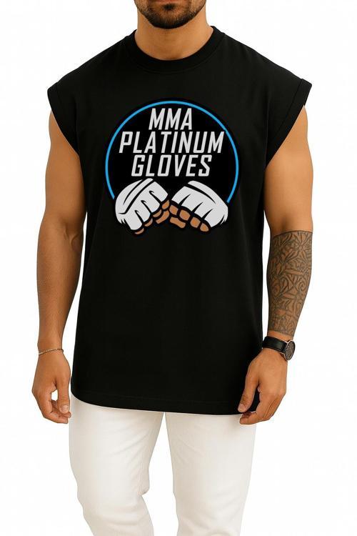 Oversize Mma Platinium Eldivenler Göğüs Tasarımlı Atlet