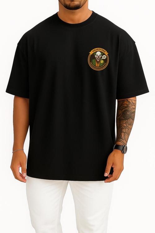 Oversize Mnakoyder - Son Sözü Güverteciler Söyler Cep Tasarımlı Unisex T-Shirt