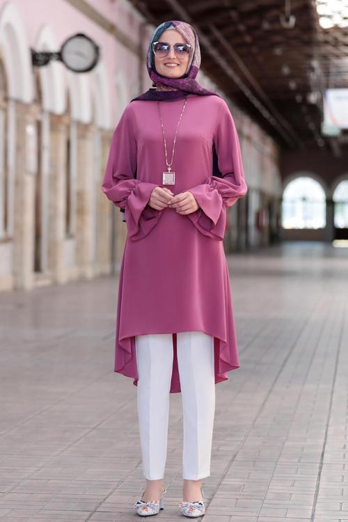 Feryal Büyük Beden Pantolon Tunik Tesettür Takım