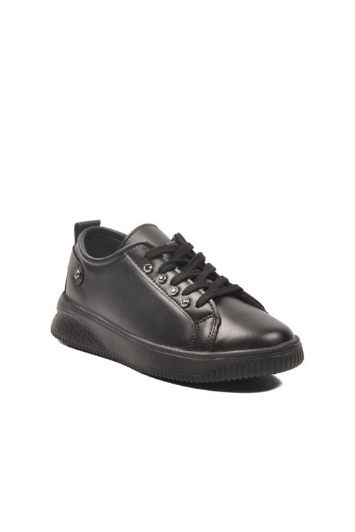 201 G Siyah-Siyah Taşlı Mevsimlik Sneaker