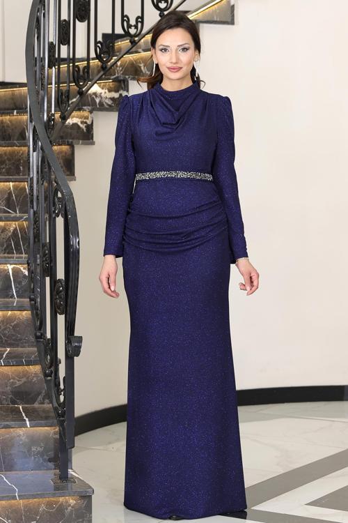 Şık Taş Detaylı Dilara Tesettür Abiye