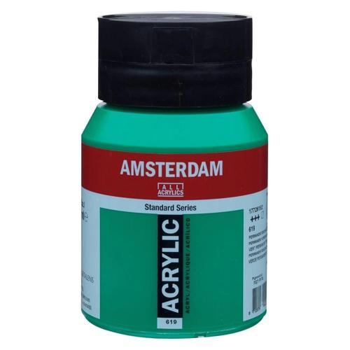 Amsterdam Akrilik Boya 500 ml. 619 Permanent Green Deep