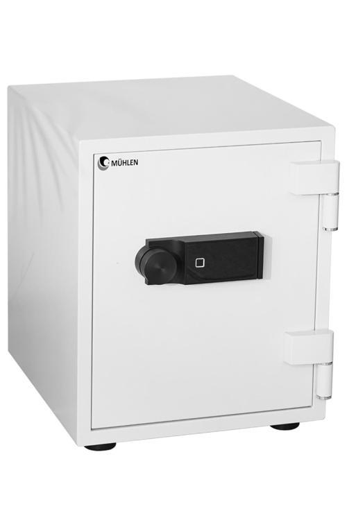 Mp 53W Yangına Karşı Dayanıklı Parmak İzli Ve Şifreli Zırhlı Çelik Para Kasa Beyaz Renk