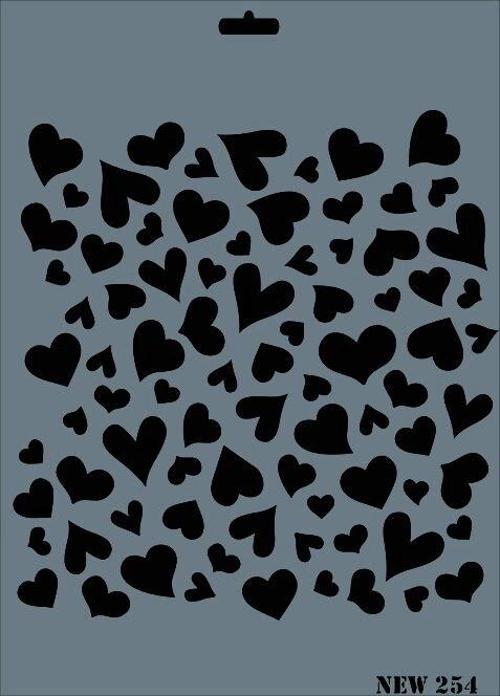 Stencil Boyama Şablonu 25x35 cm. NEW-254