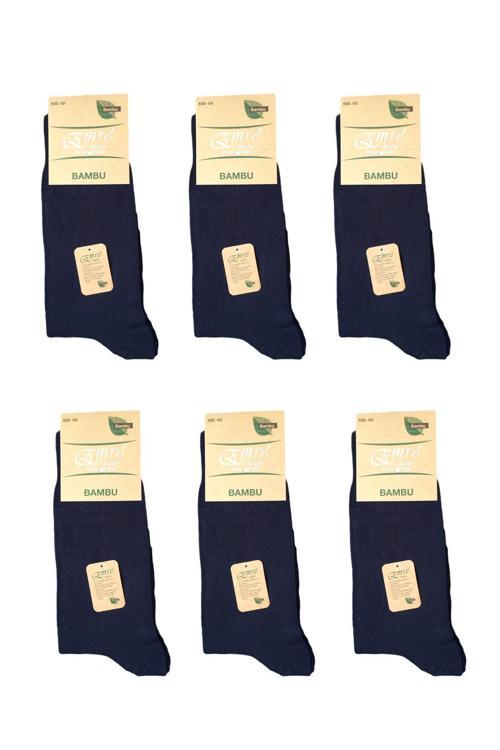 Erkek Bambu Dikişsiz Soket Çorap 6'lı Paket Erkek Çorap