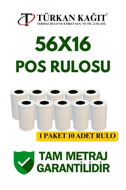56X16 Termal Rulo - Yazarkasa Pos Rulosu 66 Paket 660 Adet 1 Koli