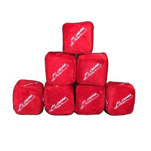 Peluş Zar Atatürk İmzalı 6 Cm - 4 adet