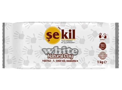 Seramik Kil Hamuru 1000 Gr Beyaz 1 kg - 2 adet