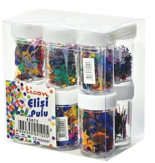 Elişi Pulu Karışık Şekiller Tuzlukta Karışık- 4 adet