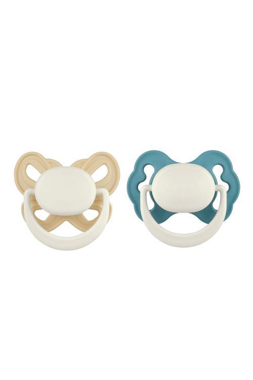 Clown And Butterfly 2'Li Emzik No:1 (0-6 Ay) - Dairy Cream Ve Ball Blue (Saklama Kabı Hediyeli)