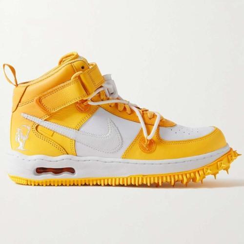 Air Force 1 Mid SP AF1 Special Series Unisex Leather Sneaker Özel Seri Hakiki Deri Unisex Günlük Spor Ayakkabı Sarı
