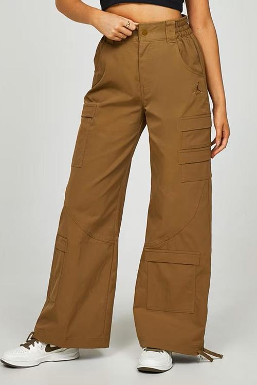 Jordan Chicago Loose Fit Cargo Heavyweight Trouser Kadın Bol Kesim Kargo Cepli Eşofman Altı Hardal
