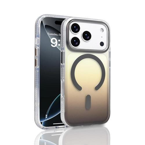 Apple iPhone 17 Pro Uyumlu Kılıf Magsafe Şarj Özellikli Transparan Renk Geçişli Toros Kapak