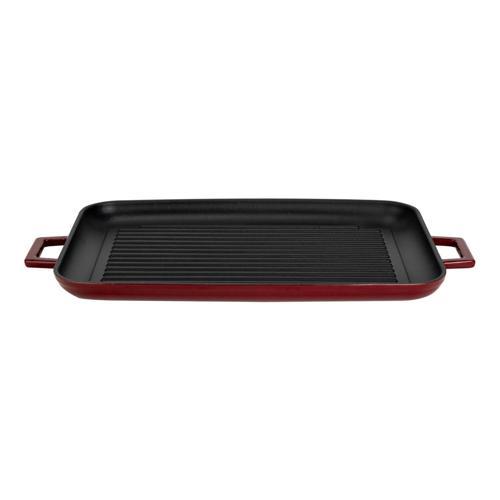 Dikdörtgen Izgara Tepsi Döküm Demir Yekpare Çift Kulplu Ölçü 31x42cm.