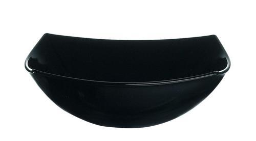 QUADRATO TEMPERLİ SİYAH KARE ÇOK AMAÇLI KASE 16.5CM