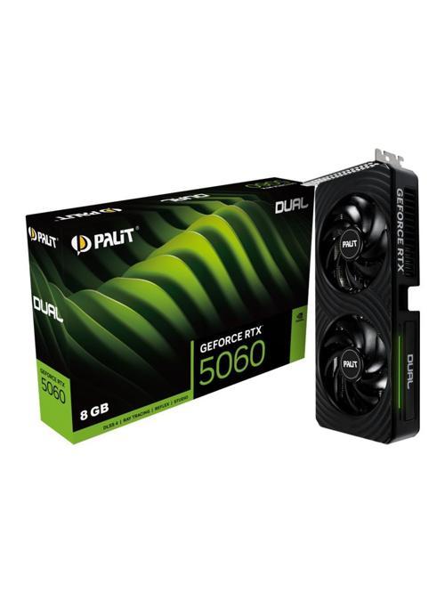 RTX 5060 Dual NE75060019P1-GB2063D 128 Bit GDDR7 8 GB Ekran Kartı