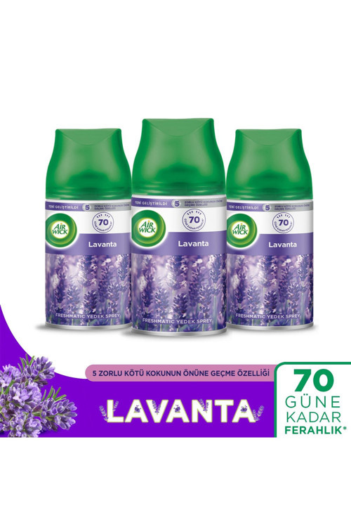 Oda Kokusu Freshmatic Makine Yedek Spreyi Lavanta 3x250ml