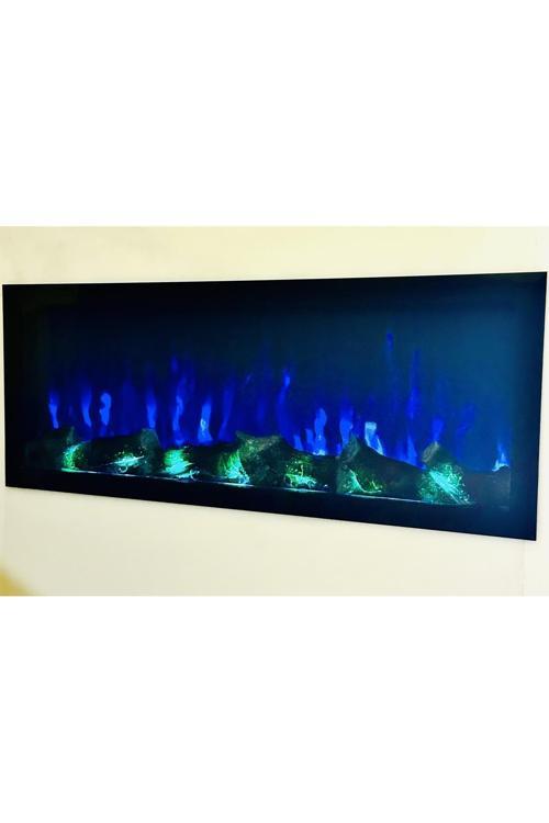 14 Efekt Dekoratif Şömine Bluetoooth+Kumanda+Çıtırtı 150X35X16 Cm
