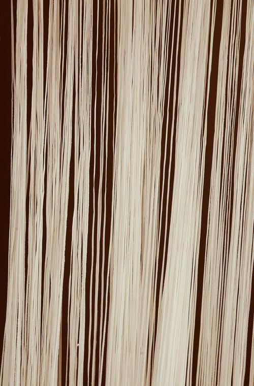 İP ZİNCİR KREM RENK HAZIR DÜĞMELERİ DİKİLMİŞ İP PERDE  EN 180 CM BOY 280 CM