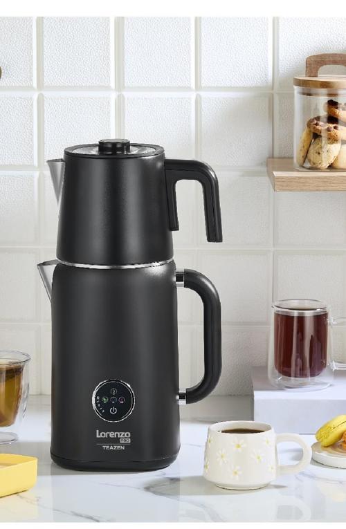 Teazen Pro Dijital Çay Makinesi Mat Siyah