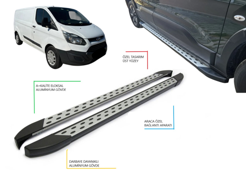 CUSTOM PANEL VAN UZUN ŞASE NOKTALI YAN BASAMAK 2012 2013 2014 2015 2016 2017 2018 2019 2020 2021 2022 2023