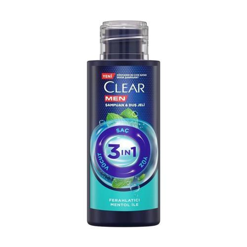 Men 3in1 Ferahlatıcı Mentol Seyahat Boy Şampuan & Duş Jeli 90 ml