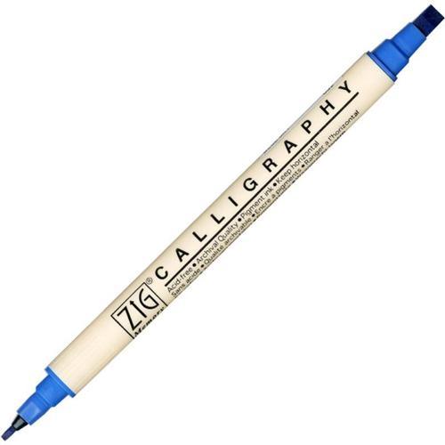 Calligraphy Çift Uçlu Kaligrafi Kalemi 2 mm. + 5 mm. 032 Blue Jay