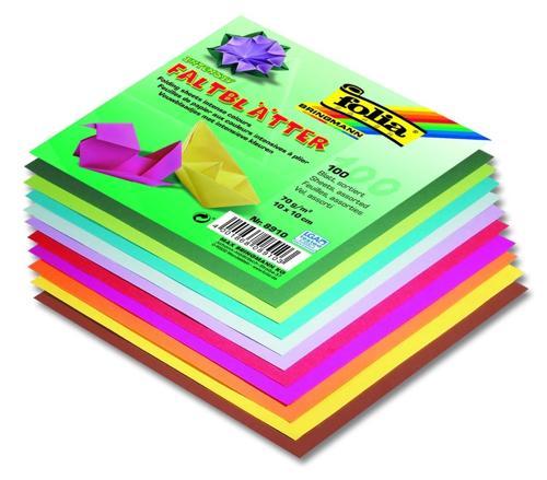 Origami Kağıdı 10x10 cm. 10 Renk 100 Adet