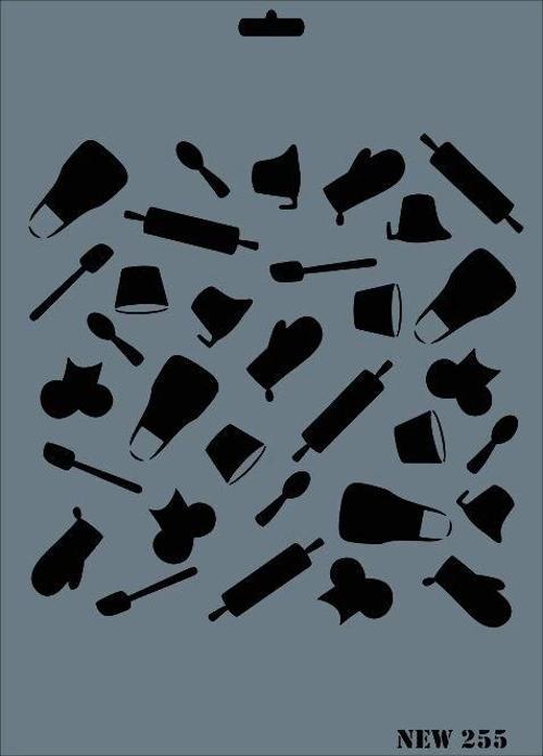 Stencil Boyama Şablonu 25x35 cm. NEW-255