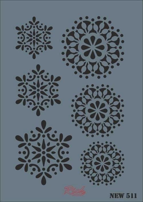 Stencil Boyama Şablonu 25x35 cm. NEW-511